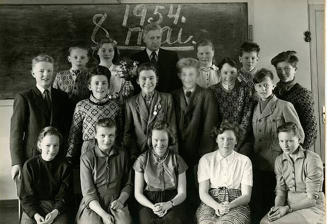 7. klasse Lånke skole 1954