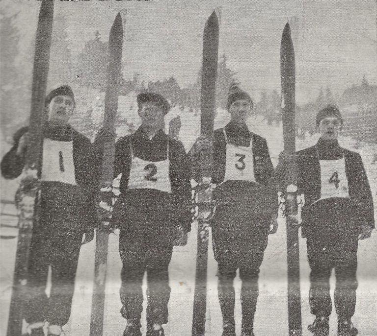Skisporten i Lånke på begynnelsen av 1900-tallet