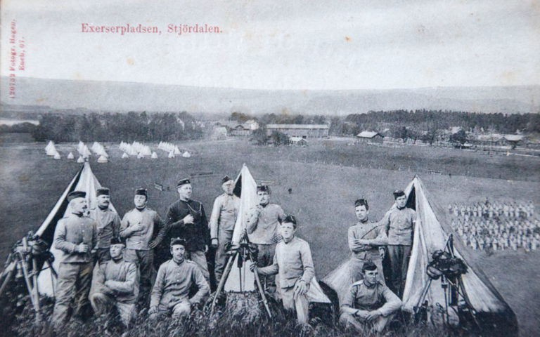Militærmanøver i Lånke i 1912