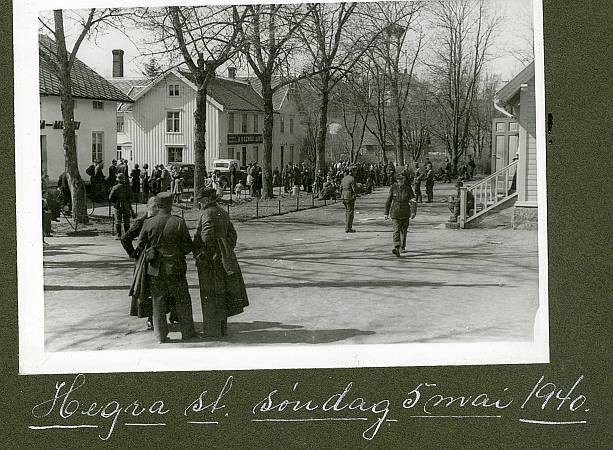 Befalsstyrken som krigsfanger ved Hegra stasjon 5/5 1940