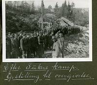 Oppstilling til overgivelse av Hegra festning 5/5 1940
