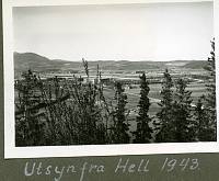 Værnes flyplass sett fra Gevingåsen 1943