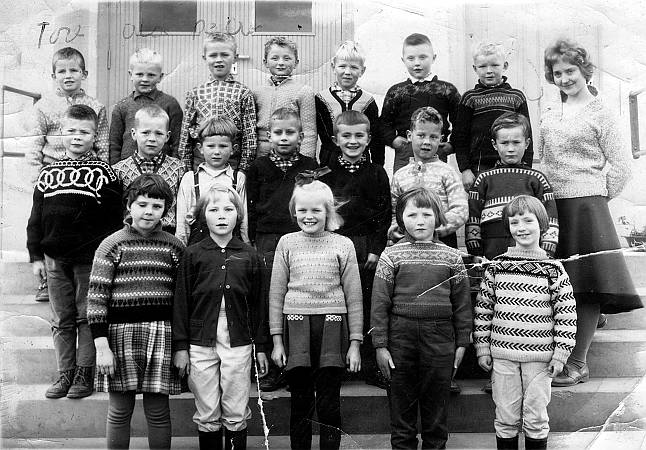 Første klasse ved Leira skole 1961-1962