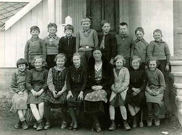 3. og 4. klasse ved Leira skole 1934